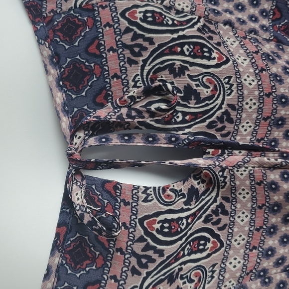 Dee Elle Off The Shoulder Tank Dress in Paisley Women's Size Medium EUC - Picture 4 of 7